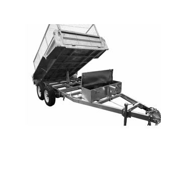 Flat Top Hydraulic Tipper with Cage
